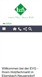 Mobile Screenshot of evg-holz.de