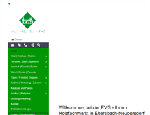 Tablet Screenshot of evg-holz.de
